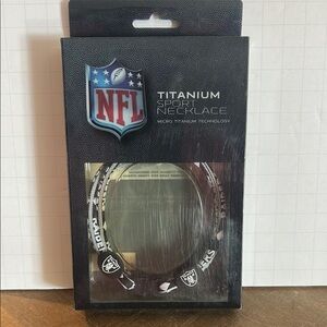 NFL Titanium Sport Necklace - Raiders